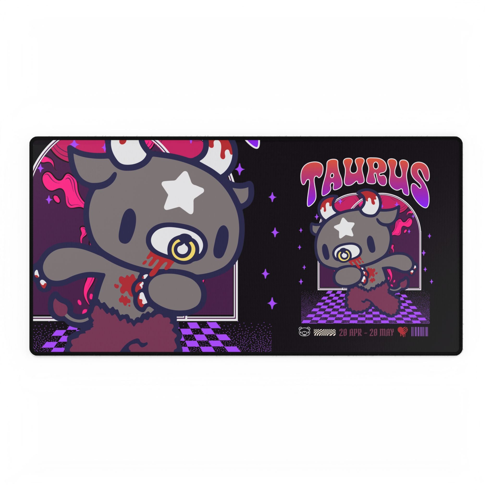 Gloomy Taurus Zodiac Desk Mats